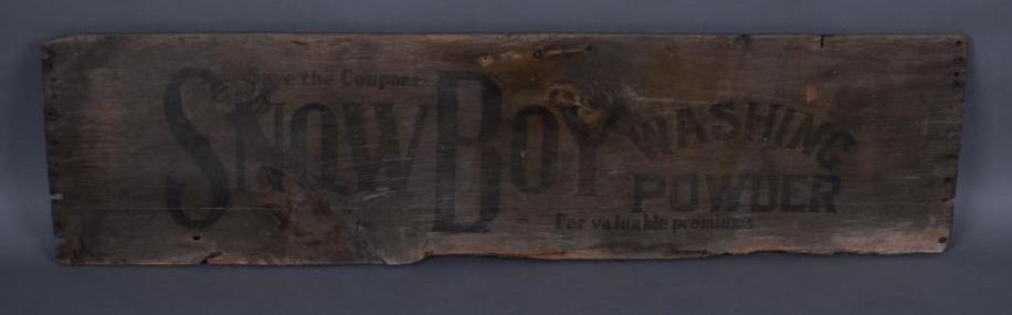 Snow  Boy Washing Powder Wood Sign (1 of 4)