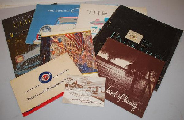 Box lot of 1950's Packard Sales Literature,: Box lot of 1950's Packard Sales Literature,