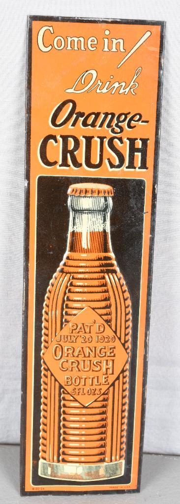 Come in! Orange Crush w/Bottle Door Push Metal Sign (1 of 6)