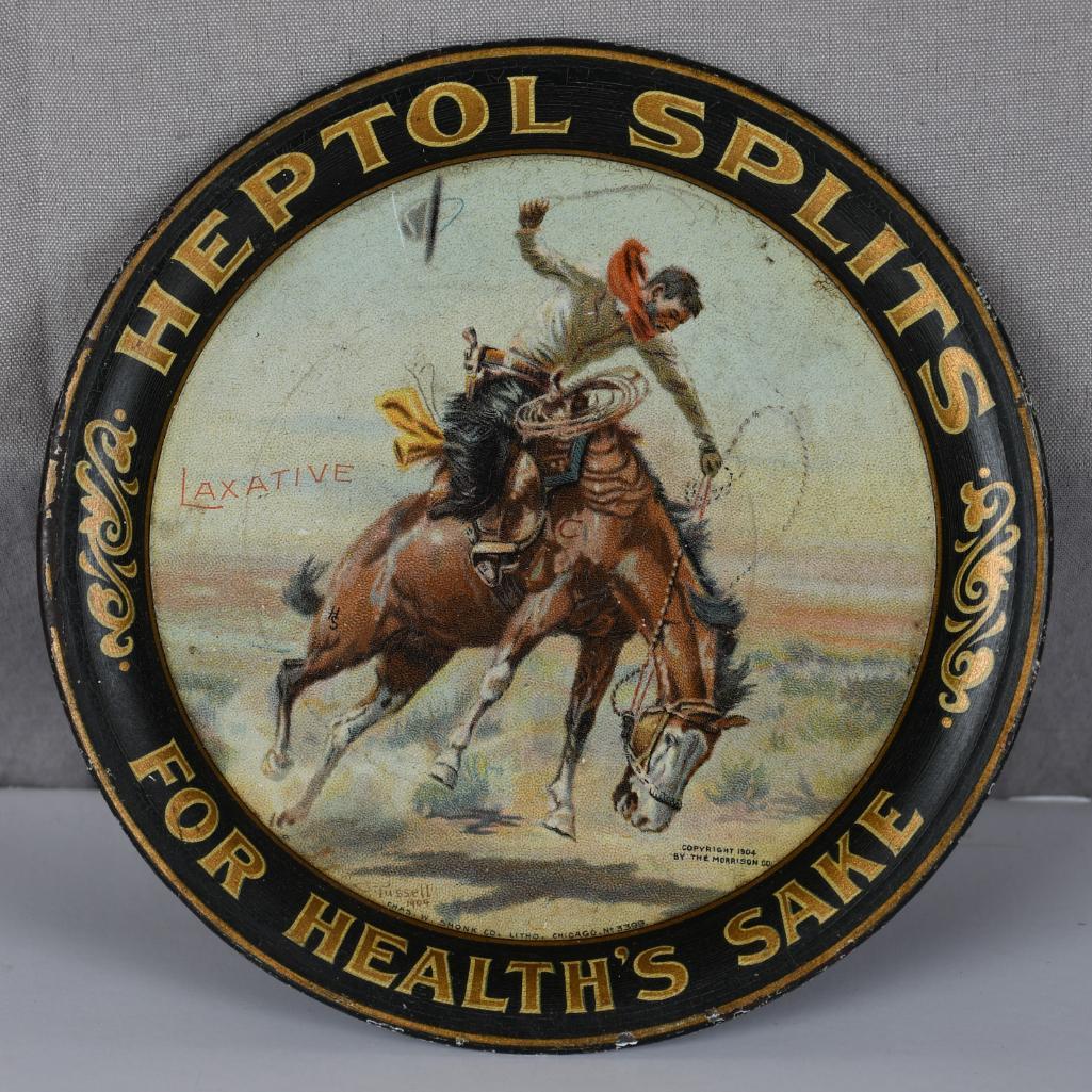 Heptol Splits "For Health's Sake" Metal Tip Tray (TAC) (1 of 5)