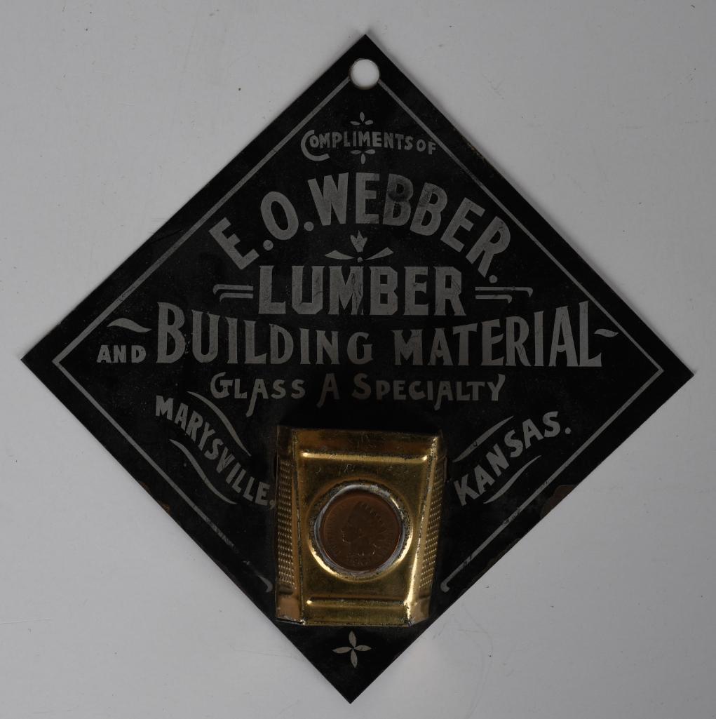 E.O. Webber Lumber Metal Match Holder/Striker (TAC) (1 of 6)