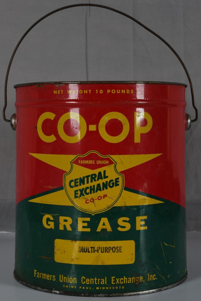 Central Exchange CO-OP 10LB. Metal Grease Can (1 of 5)