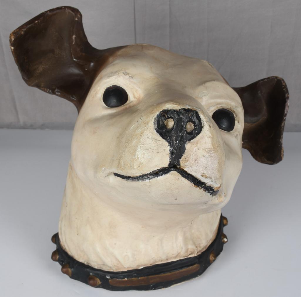 (RCA) Nipper Paper Mache Head Only (1 of 6)