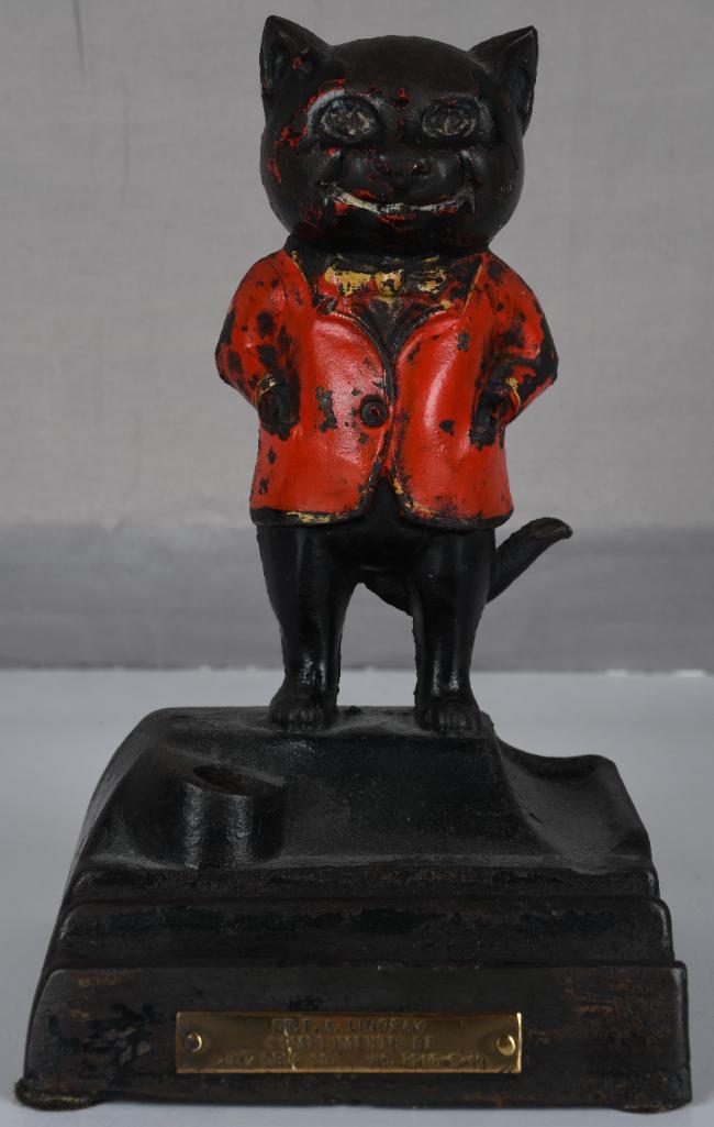 Katz Drug Co. Cast Iron Pen Holder/Desk Set/Paper (1 of 5)