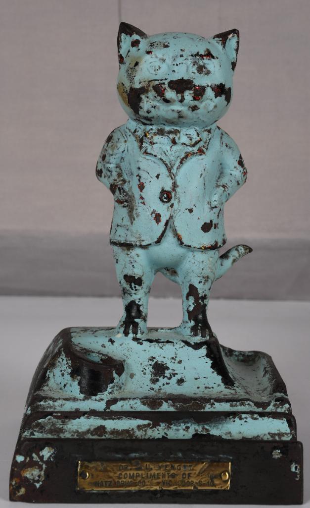 Katz Drug Co. Cast Iron Pen Holder/Desk Set/Paper (1 of 5)