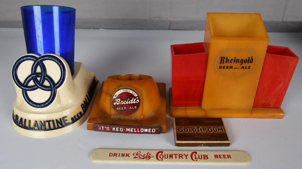 Ballantine, Rheingold & Breidt's Beer Bakelite Displays (1 of 7)