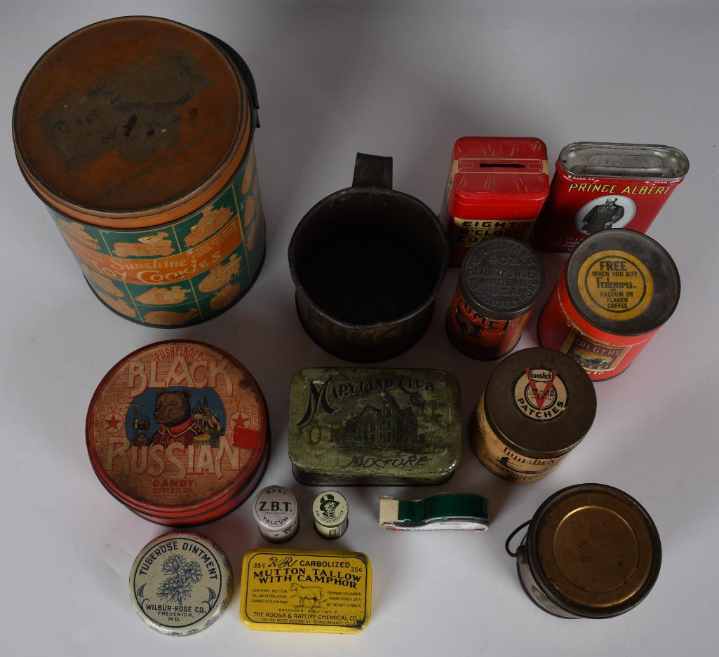 14-Tin & Cardboard Advertising Containers (1 of 4)