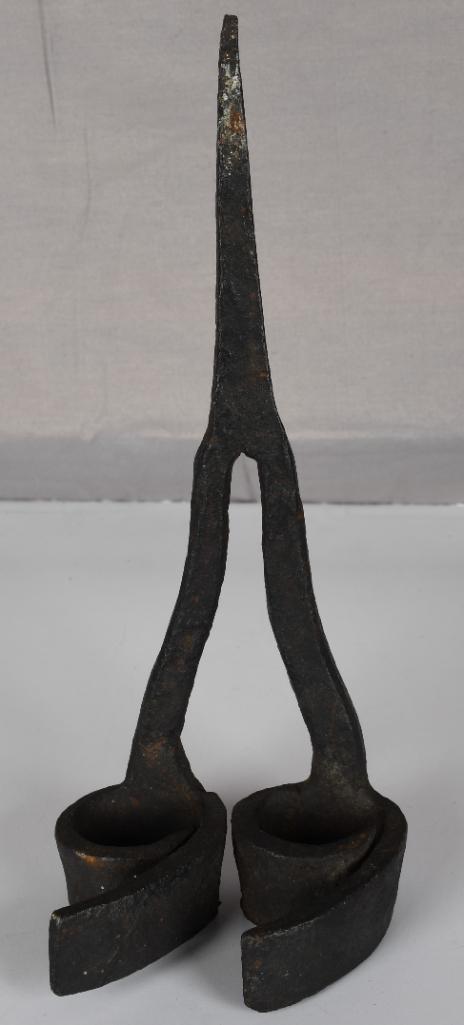 "66" Metal Branding Iron: rated 8, 10"L., metal branding iron is in good condition