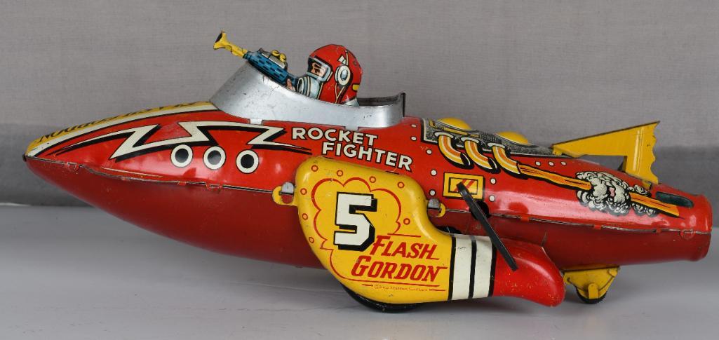 Marx Flash Gordon "Rocket Fighter 5" Tin Litho Windup (1 of 4)