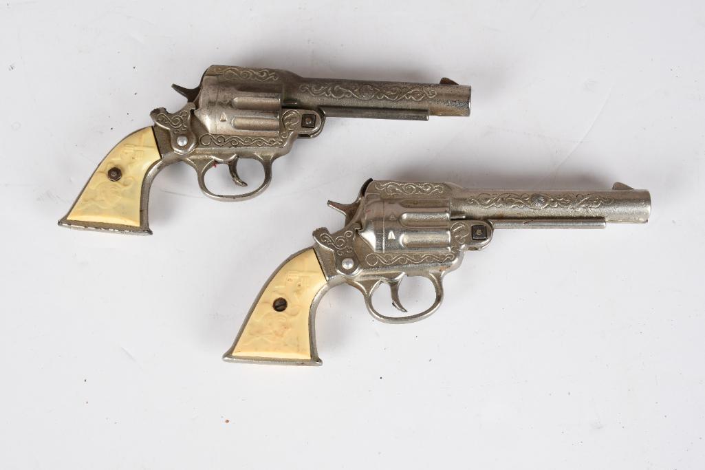 2-Peace Maker Cast Iron Toy Cap Guns (1 of 2)