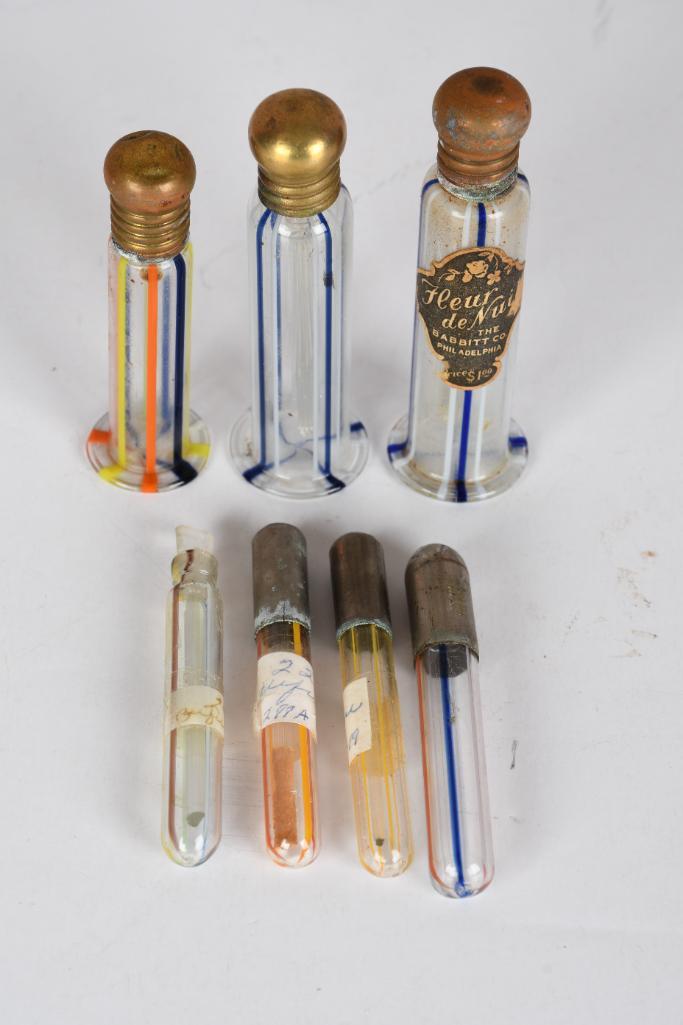 Lot of 7- German Art Deco Era Ribbon Glass Perfume (1 of 5)
