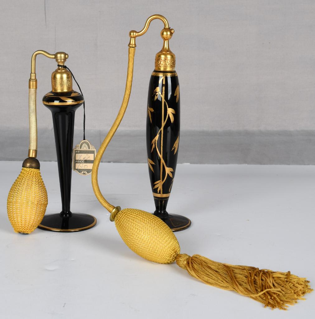 Lot of 2- Volupte & Pyramid Black w/ Gold Perfume (1 of 5)