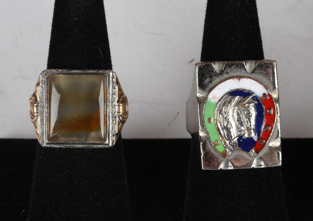 Lot of 2- Mens Rings (1 of 6)