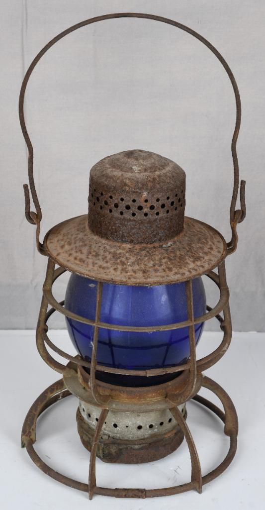 North Pacific Blue Globe Rail Road Lantern (1 of 4)