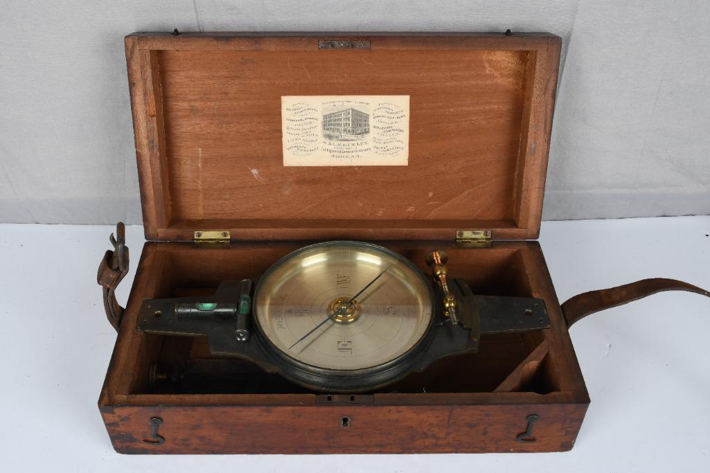 W.&L.E. Gurley Vernier Compass in Box (1 of 7)