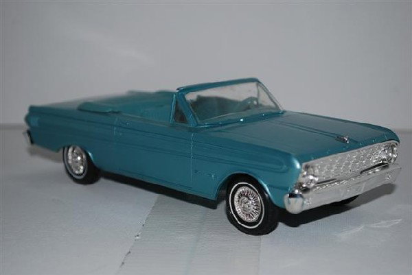 1964 Ford Falcon "Sprint" Convertible, blue, prom: 1964 Ford Falcon "Sprint" Convertible, blue, promo car, plastic,