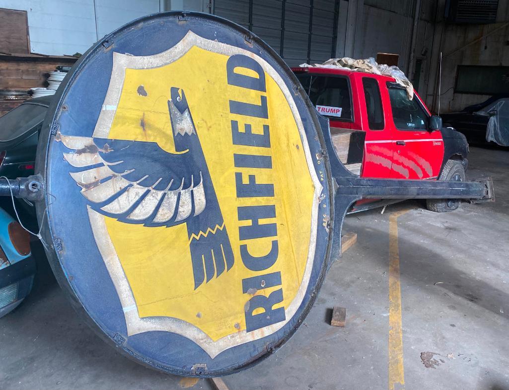 Richfield (Gas) Porcelain I.D. Pole Sign (1 of 5)
