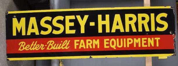 Massey-Harris Better Built Farm Equipment Porcelain (1 of 4)
