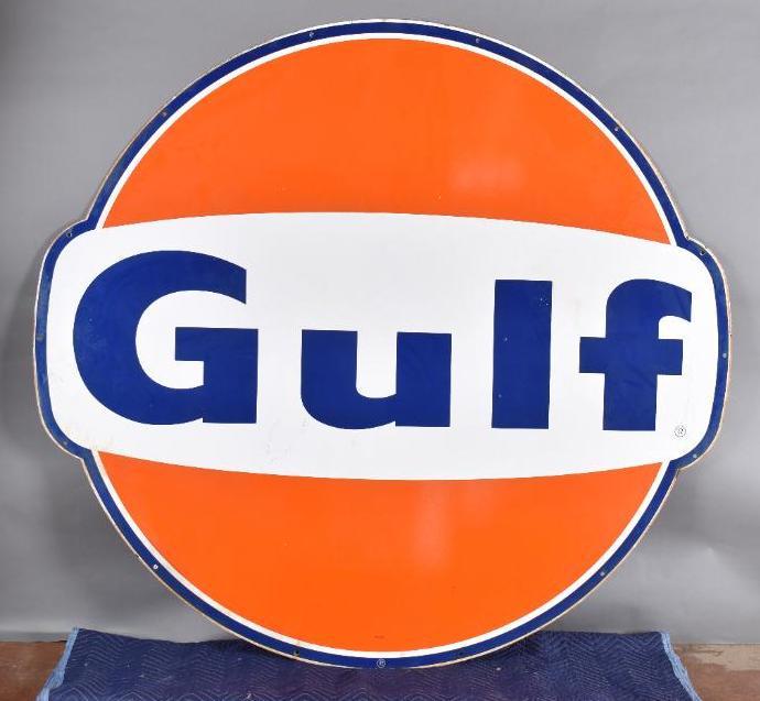 Gulf w/wings Porcelain Identification Sign (1 of 4)
