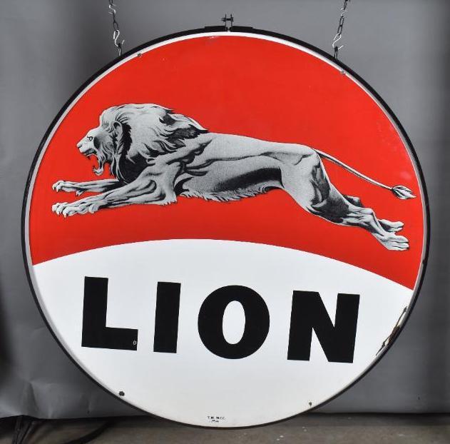 Lion (Gasoline) w/Leaping Logo Porcelain Identification (1 of 6)