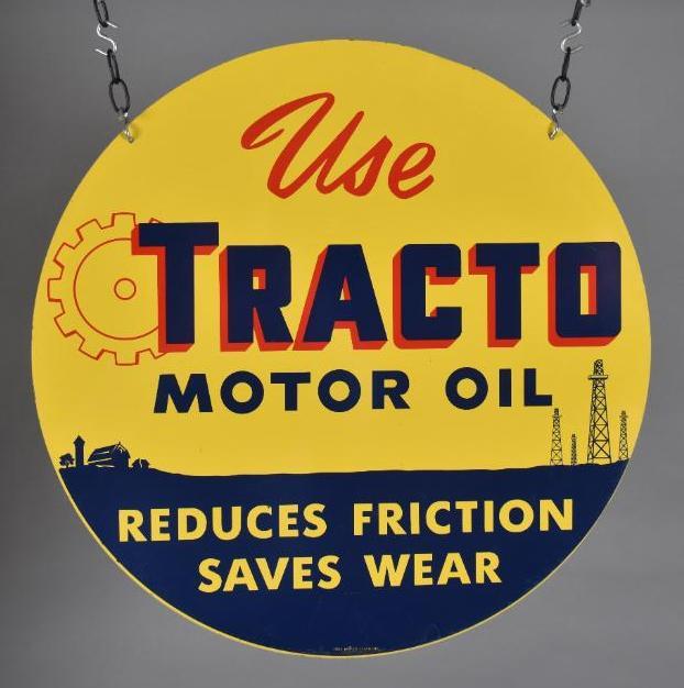 Use Tracto Motor Oil w/Logo Metal Sign (1 of 6)