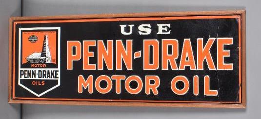 Use Penn-Drake Motor Oil w/Logo Metal Sign (1 of 2)