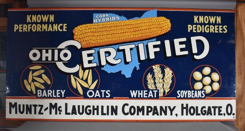 Ohio Certified Corn, Barley, Wheat, Soybeans Metal Sign (1 of 8)