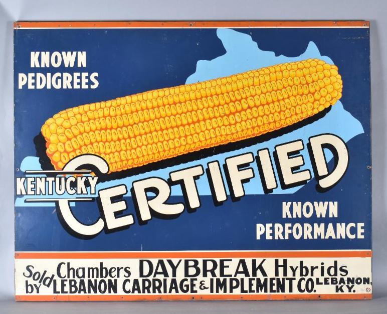 Kentucky Certified w/Ear of Corn Masonite Sign (1 of 5)