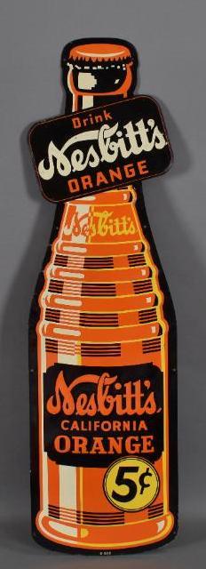 Drink Nesbitt's Orange Di-Cut Metal Sign (1 of 5)