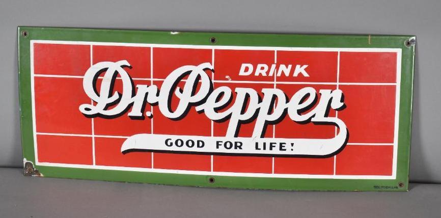 Drink Dr. Pepper "Good for Life" Porcelain Sign (1 of 3)