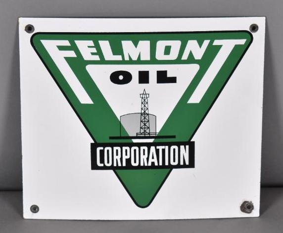 Felmont Oil Corporation Porcelain Truck Door Sign (1 of 2)