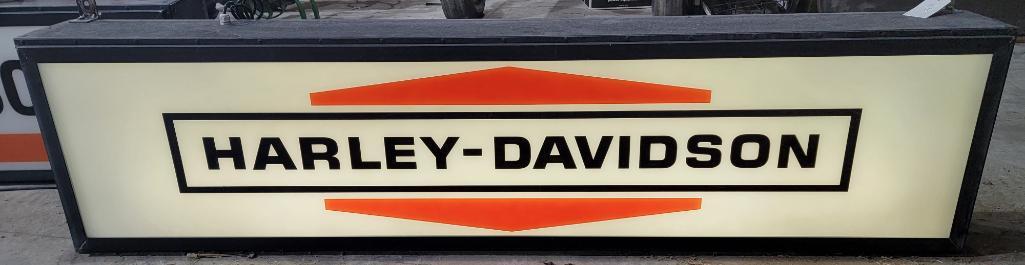 Harley-Davidson Lighted Plastic Sign (1 of 2)