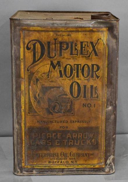 Duplex Motor Oil for Pierce-Arrow Cars Five Gallon (1 of 3)