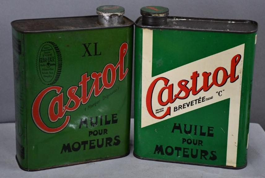 2-Different Catrol Motor Oil One Liter Metal Cans (1 of 2)