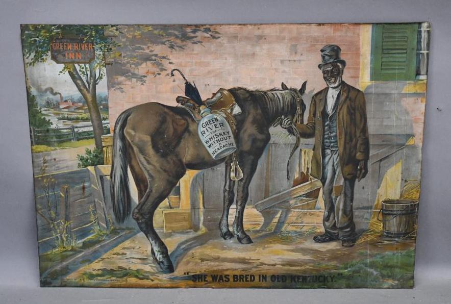 Green River Whiskey w/Logo Metal Sign (1 of 2)