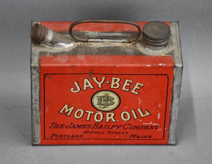 Jay-Bee Motor Oil w/Logo Quart Metal Can (1 of 3)
