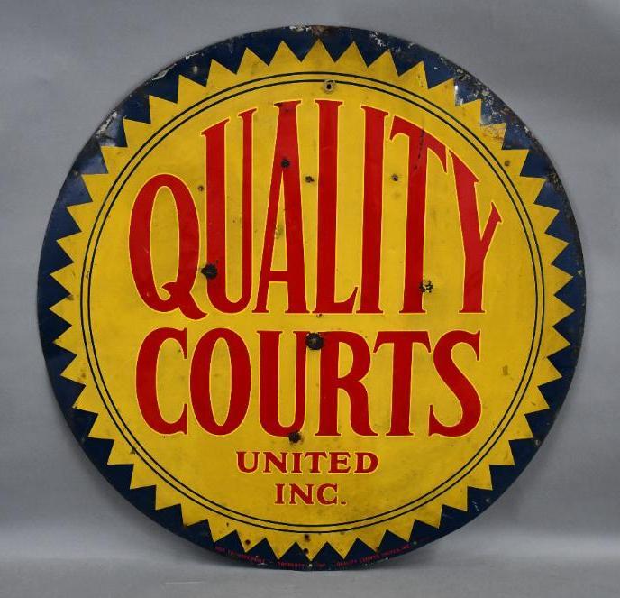 Quality Courts United Inc. Metal Sign (1 of 3)
