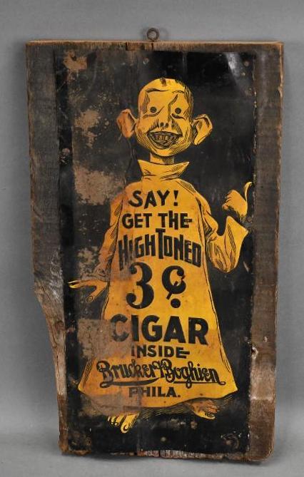 Say Get The High Toned Cigar w/Yellow Kid Logo Metal (1 of 3)