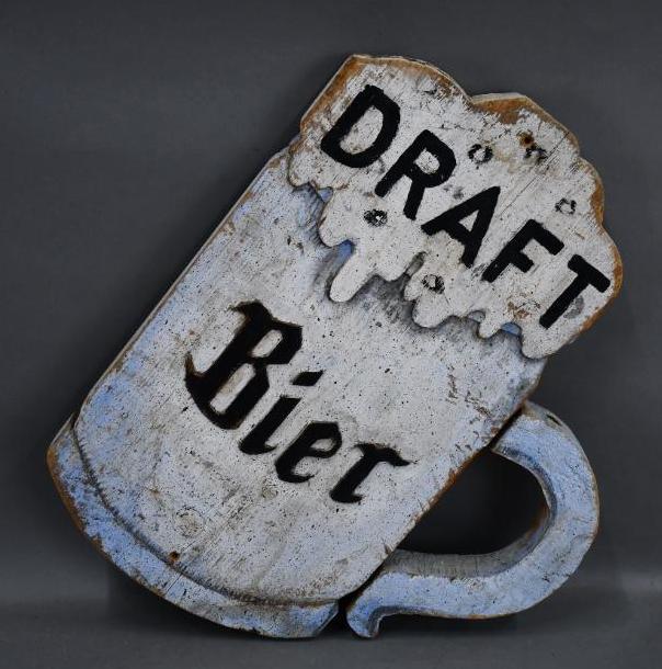 Draft Bier Wood Trade Sign (1 of 2)