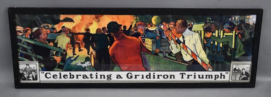 Celebrating A Gridiron Triumph Lithograph by V.B. Kline (1 of 2)