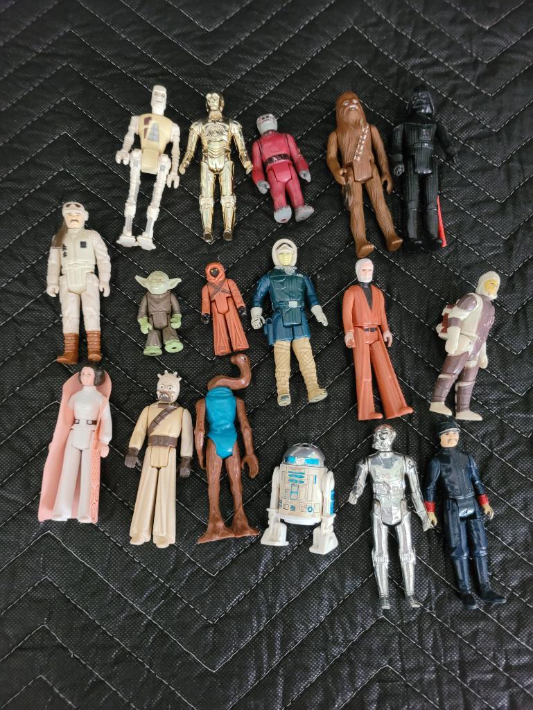 Lot of 17 Vintage Star Wars Figures Leia Darth Han Yoda (1 of 5)