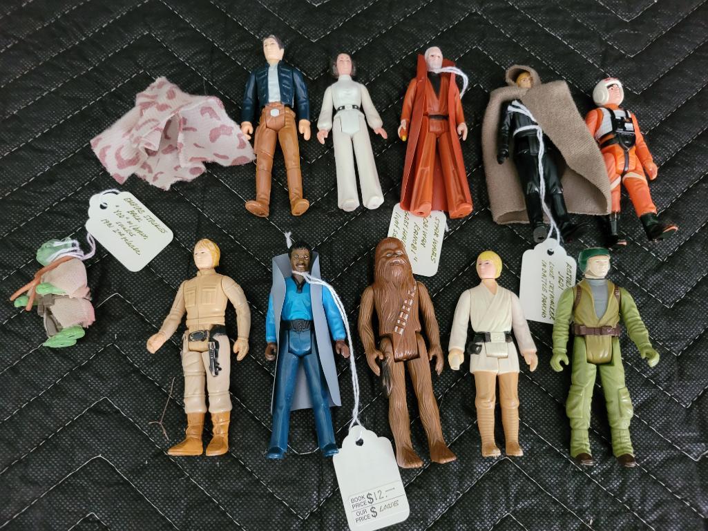 Lot of 11 Vintage Star Wars Figures Yoda Luke Han Leia (1 of 4)