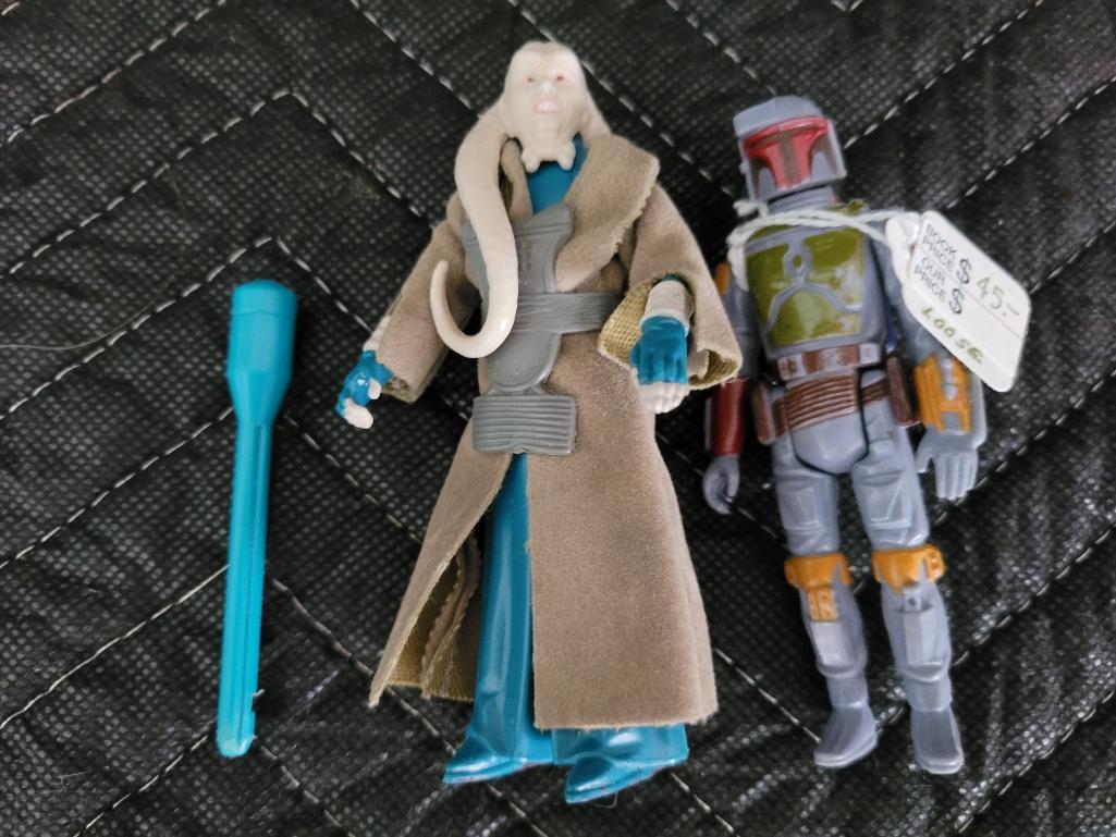 Lot of 2 Vintage Star Wars Figures Boba Fet & Bib (1 of 2)