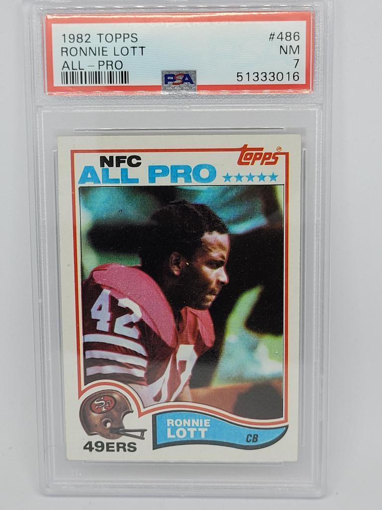 1982 Topps Ronnie Lott NFL Rookie Card PSA 7 NearMINT (1 of 2)