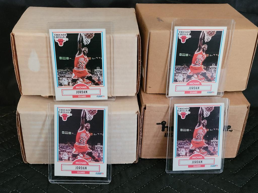 4 Complete Sets of 1990 Fleer NBA Basketball Cards (1 of 2)