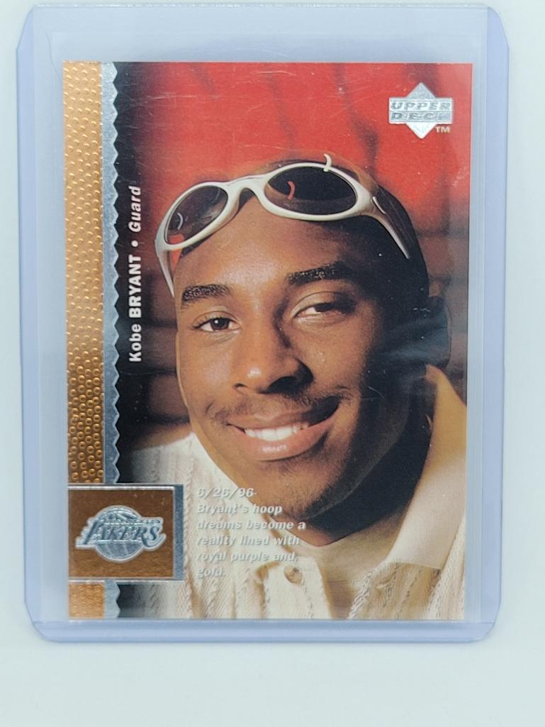 1996 Upper Deck Kobe Bryant NBA Rookie Card LA Lakers (1 of 3)