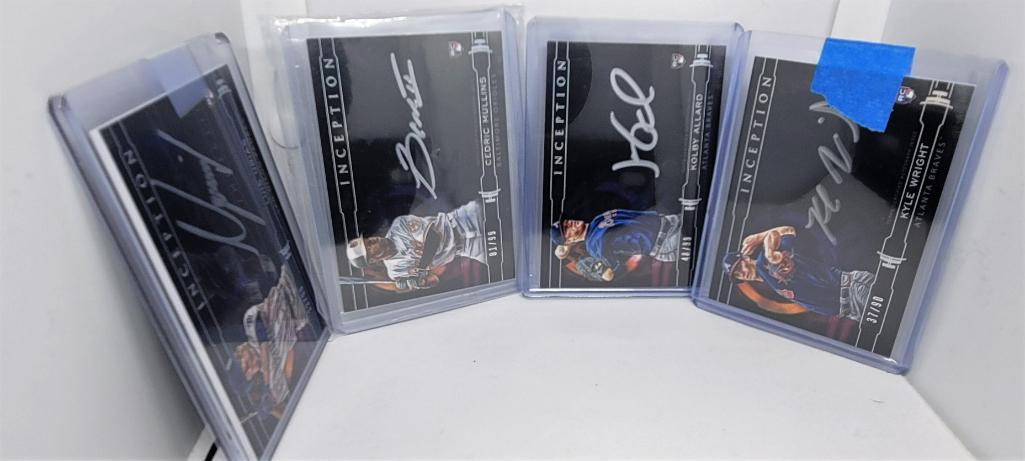 Lot of 4 Inception Autographed #d Baseball Cards Urias (1 of 4)