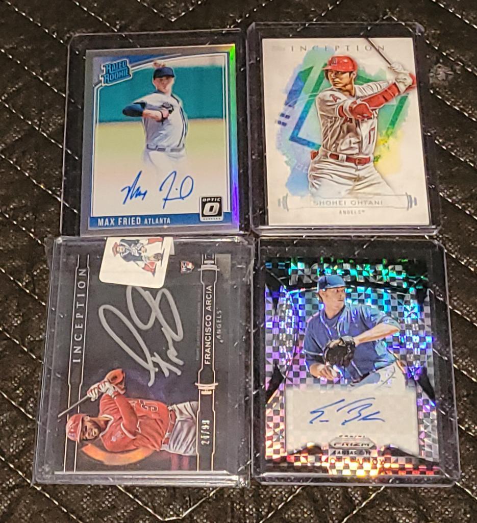 Lot of 4 MLB Baseball Card Rookies Stars Shohei Ohtani (1 of 6)