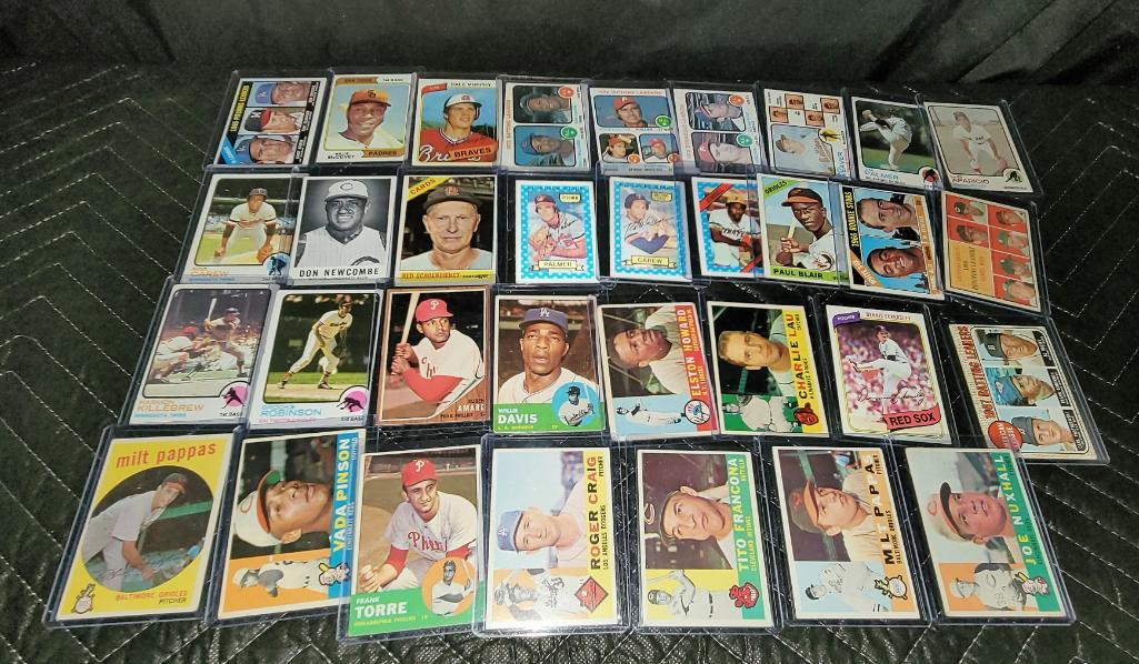 Lot of 33 1960s/70s MLB Baseball Cards Stars Rod Carew (1 of 5)