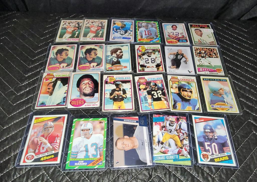 Lot of 23 NFL Football Cards Stars Rookies Montana (1 of 6)